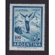 ARGENTINA 1959 GJ 1148A ESTAMPILLA NUEVA MINT PAPEL MATE NACIONALU$ 18